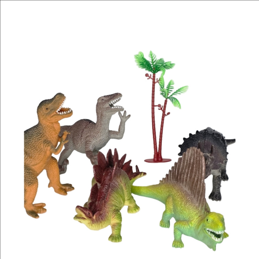 Set of 5 Boley Educational Dinosaur Figures
